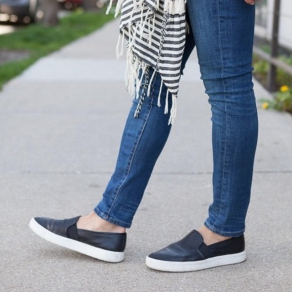 Vince Blair Slip-ons Solid Leather Non-perforated